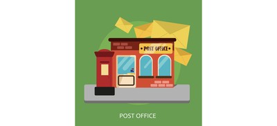 Image for Post Office Building Cricut SVG Design