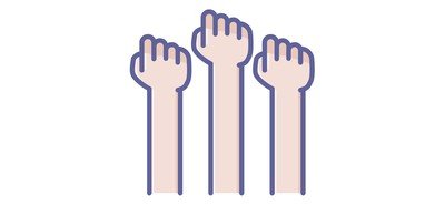 Image for Protest Finger Hand Cricut SVG Design