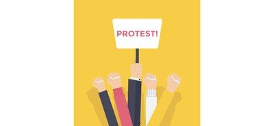 Image for Hands Holding Protest Cricut SVG Design