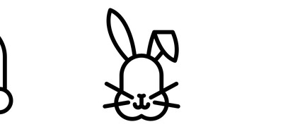 Image for Free Rabbit Bunny Easter Cricut SVG Design