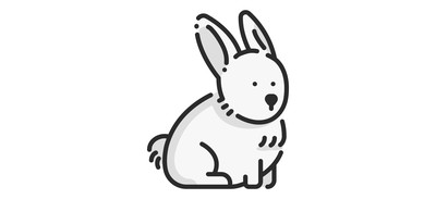 Image for Rabbit Pet Animal Cricut SVG Design