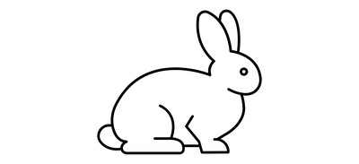 Image for Rabbit Farm Animal Cricut SVG Design