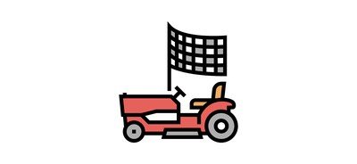 Image for Race Lawn Mower Cricut SVG Design