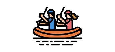 Image for Raft Rafting Leisure Cricut SVG Design