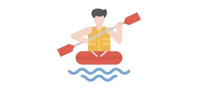 Image for Rafting River Boat Cricut SVG Design