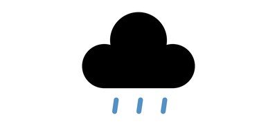 Image for Free Cloud Rain Weather Cricut SVG Design