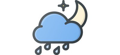 Image for Rain Storm Weather Cricut SVG Design