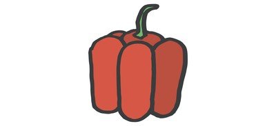 Image for Red Bell Pepper Cricut SVG Design