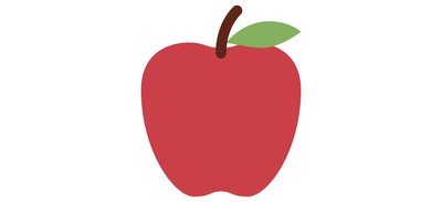 Image for Free Red Apple Fruit Cricut SVG Design