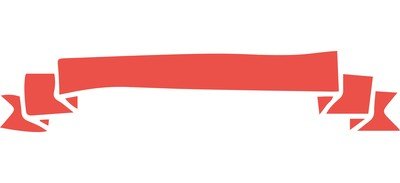 Image for Free Red ribbon  Cricut SVG Design