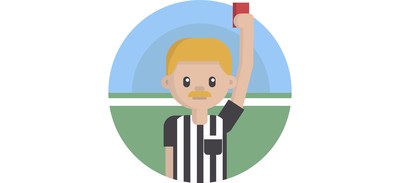 Image for Sports Referee Red Card Cricut SVG Design