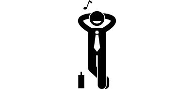 Image for Relaxing Singing Businessman Cricut SVG Design