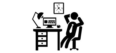 Image for Officer Relaxing Office Nap Work Stress Cricut SVG Design