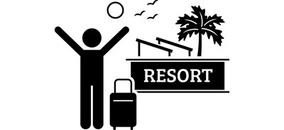 Image for Resort Hotel Holiday Cricut SVG Design