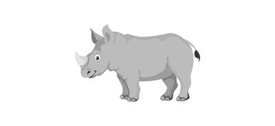 Image for Rhinoceros Animal Rhino Cricut SVG Design