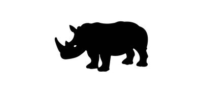 Image for Animalia Rhino Rhinoceros Cricut SVG Design