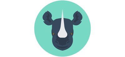 Image for Rhinoceros Animal Rhino Cricut SVG Design