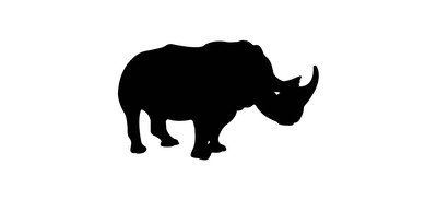 Image for Animalia Rhino Rhinoceros Cricut SVG Design