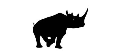 Image for Animalia Rhino Rhinoceros Cricut SVG Design