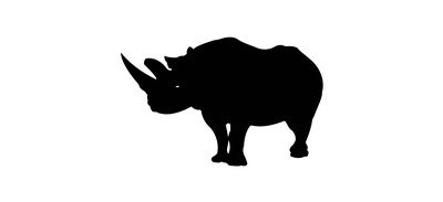 Image for Animalia Rhino Rhinoceros Cricut SVG Design