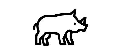 Image for Rhinoceros Animal Rhino Cricut SVG Design