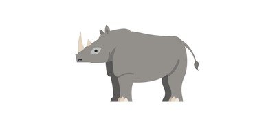 Image for Rhinoceros Animal Wildlife Cricut SVG Design