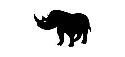 Image for Animalia Rhino Rhinoceros Cricut SVG Design