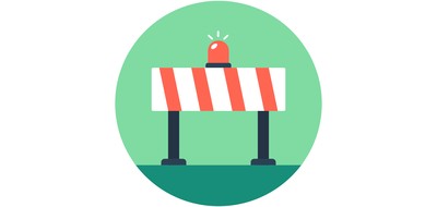 Image for Road Barrier Construction Cricut SVG Design