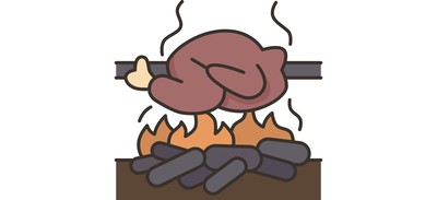 Image for Roasting Chicken Bonfire Cricut SVG Design