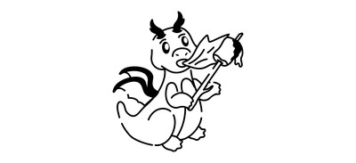 Image for Roasting Marshmallow Dragon Marshmallow Dragon Breathing Cricut SVG Design