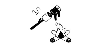 Image for Roasting Marshmallows  Cricut SVG Design