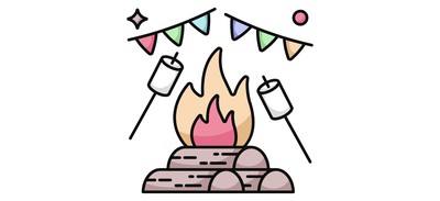 Image for Roasting Marshmallows Outdoor Cooking Campfire Cricut SVG Design