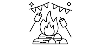 Image for Roasting Marshmallows Outdoor Cooking Campfire Cricut SVG Design