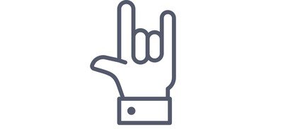 Image for Rock Yo Gesture Cricut SVG Design