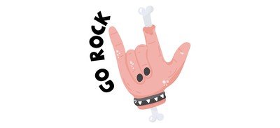 Image for Shaka Hand Rock Hand Sign Cricut SVG Design