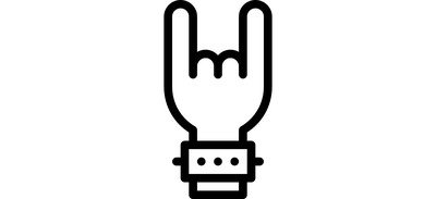 Image for Rock Gesture Music Cricut SVG Design