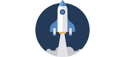 Image for Rocket Spaceship Launch Cricut SVG Design