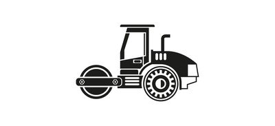 Image for Construction Equipment Roll Compactor Compactor Cricut SVG Design