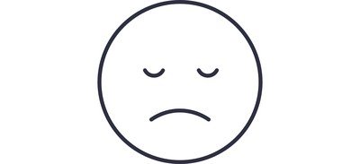 Image for Free Sad Emoji Outline Cricut SVG Design