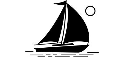 Image for Sail Sailboat Yacht Cricut SVG Design