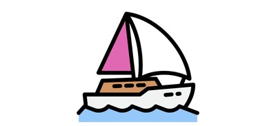 Image for Sail Boat Ocean Cricut SVG Design