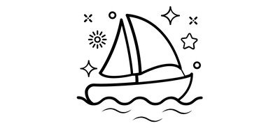 Image for Sailing Boating Watercraft Cricut SVG Design