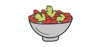 Image for Free Salad Fruit Salad Mixed Vegetables Pieces Cricut SVG Design