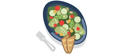 Image for Baguette Salad Vegetable Cricut SVG Design