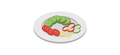 Image for Free Salad Fruit Salad Mixed Vegetables Pieces Cricut SVG Design