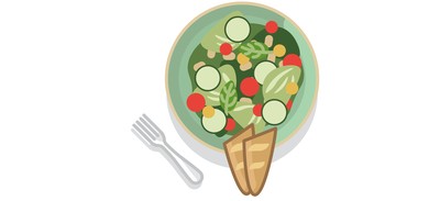 Image for Baguette Salad Vegetable Cricut SVG Design