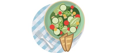 Image for Salad Vegetable Baguette Cricut SVG Design