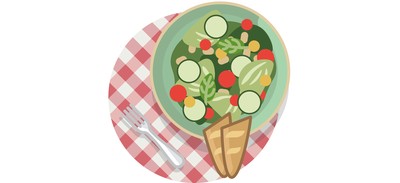 Image for Salad Vegetable Baguette Cricut SVG Design