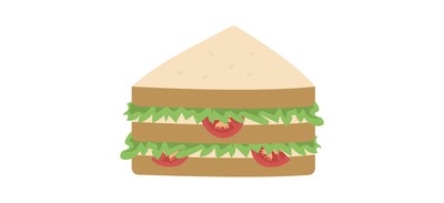 Image for Bread Breakfast Club Sandwich Cricut SVG Design