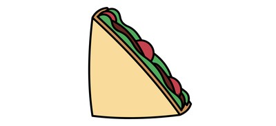 Image for Free Sandwich Snack Lunch Cricut SVG Design